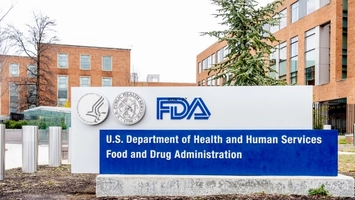 US Food and Drug Administration outdoor campus sign with FDA and HHS seals